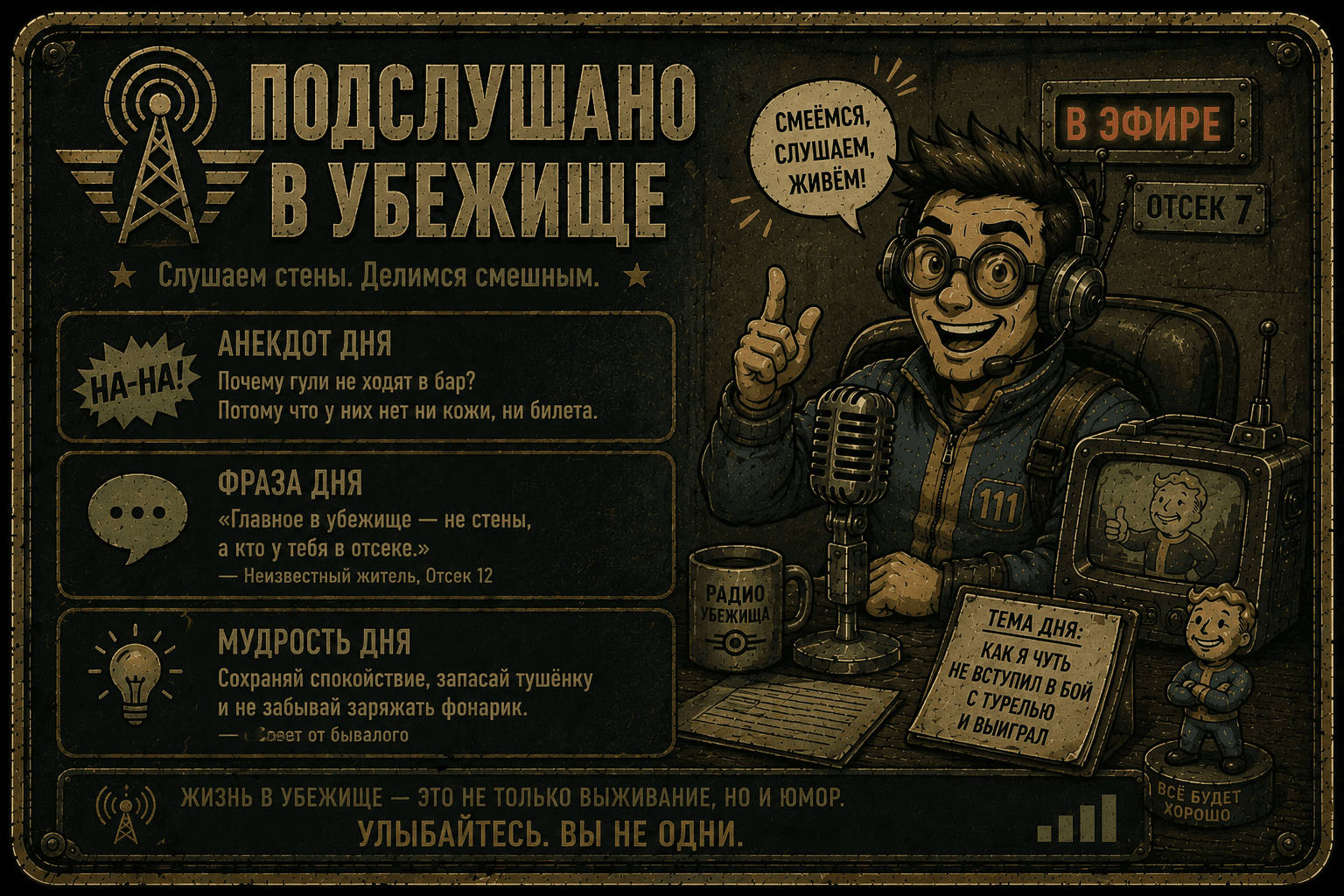 Сигнал · Анекдот — анекдот из убежища: юмор и хорошее настроение в эфире.