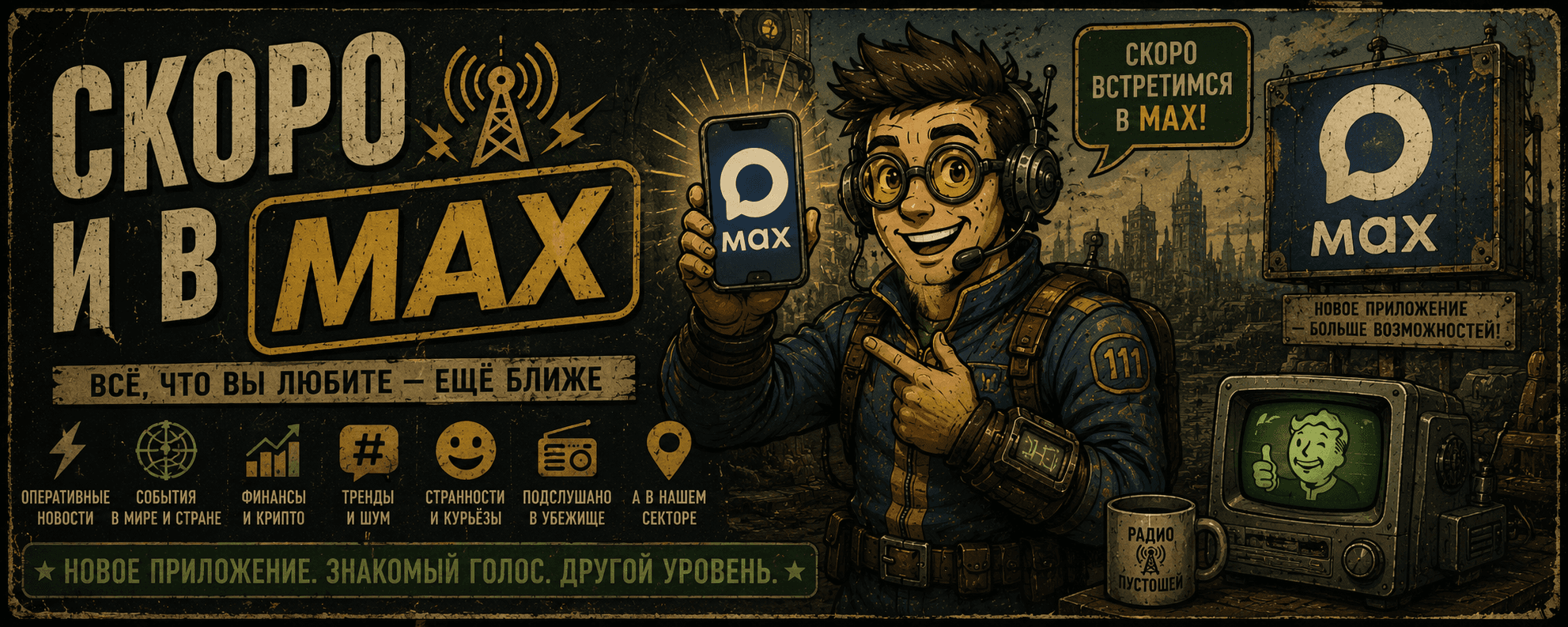 Скоро в Max — всё, что вы любите, ещё ближе: новое приложение, знакомый голос.
